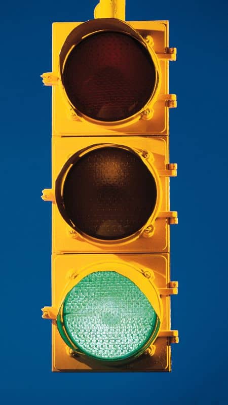 Green traffic light