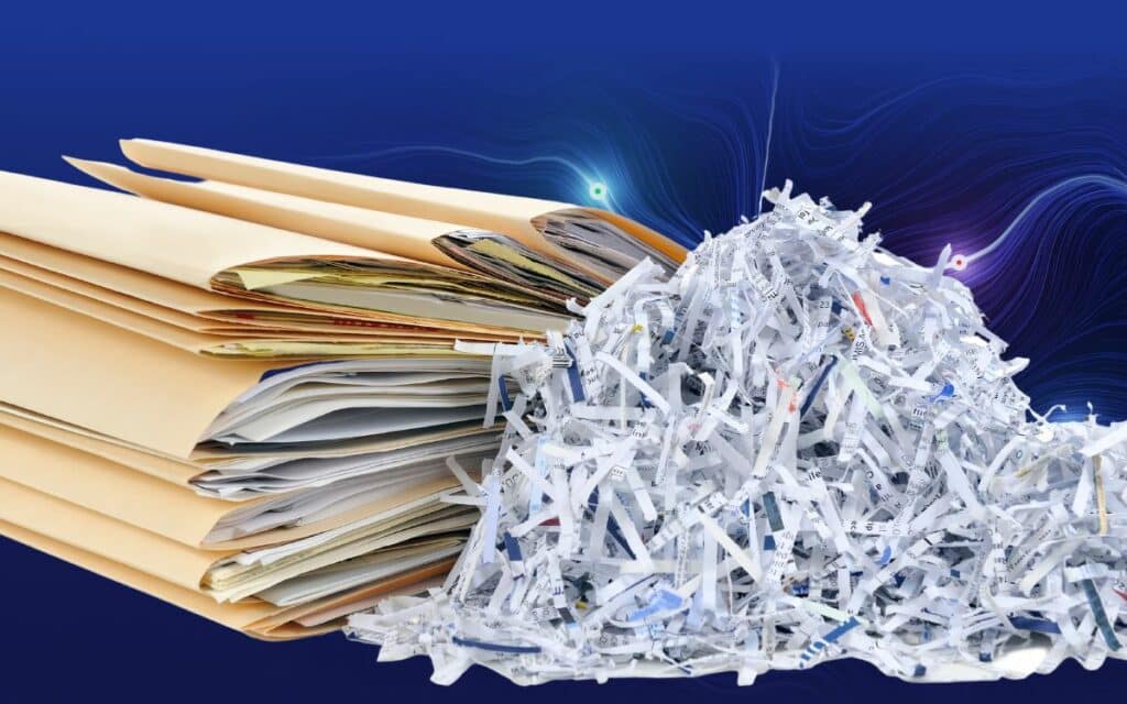 Shredded paper